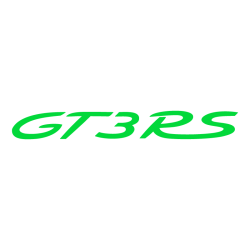 Sticker Porsche 911 GT3 RS en vert lime