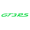 Sticker Porsche 911 GT3 RS en vert lime