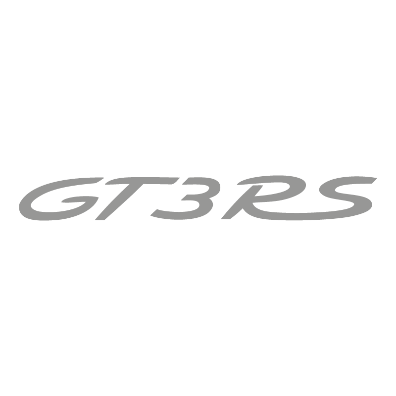 Sticker Porsche 911 GT3 RS en argent