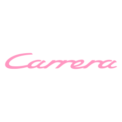 Sticker Porsche Carrera en rose