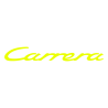 Sticker Porsche Carrera en jaune fluo