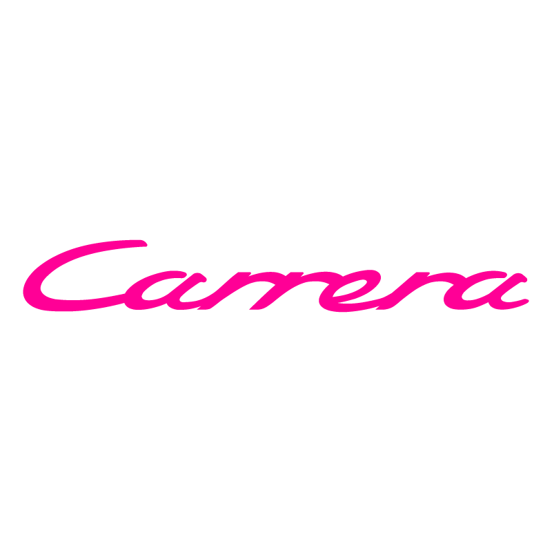 Sticker Porsche Carrera en rose fluo