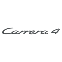 Sticker Porsche Carrera 4 en gris foncé