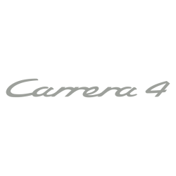 Sticker Porsche Carrera 4 en gris clair