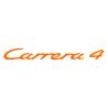 Sticker Porsche Carrera 4 en orange
