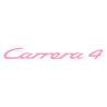 Sticker Porsche Carrera 4 en rose