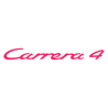 Sticker Porsche Carrera 4 en fuchsia