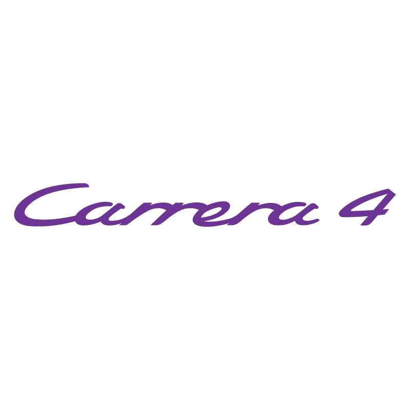 Sticker Porsche Carrera 4 en violet