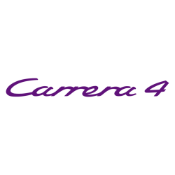Sticker Porsche Carrera 4 en prune