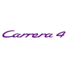 Sticker Porsche Carrera 4 en prune