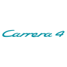 Sticker Porsche Carrera 4 en turquoise