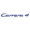 Sticker Porsche Carrera 4 en bleu foncé