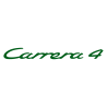 Sticker Porsche Carrera 4 en vert foncé