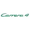 Sticker Porsche Carrera 4 en vert