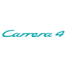 Sticker Porsche Carrera 4 en vert menthe