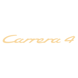 Sticker Porsche Carrera 4 en beige