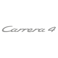 Sticker Porsche Carrera 4 en argent