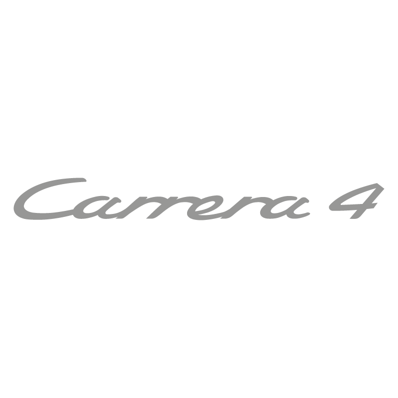 Sticker Porsche Carrera 4 en argent