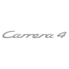 Sticker Porsche Carrera 4 en argent