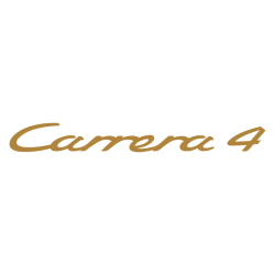 Sticker Porsche Carrera 4 en or