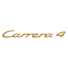 Sticker Porsche Carrera 4 en or