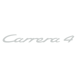 Sticker Porsche Carrera 4 en gris pâle