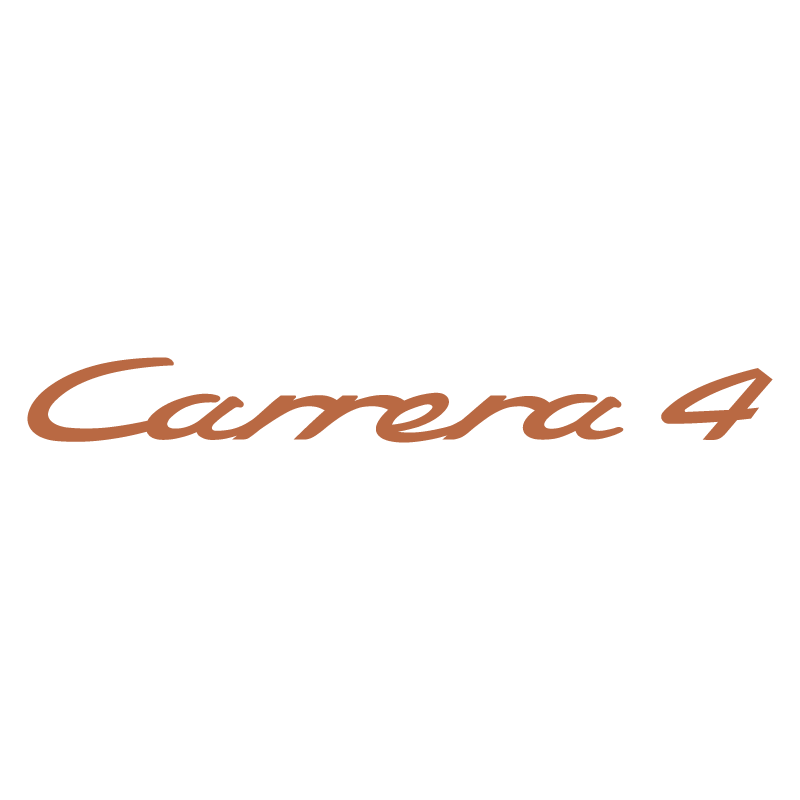 Sticker Porsche Carrera 4 en bronze