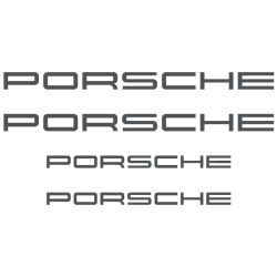 Kit Stickers Étriers de Freins Porsche Cayenne en gris foncé
