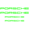 Kit Stickers Étriers de Freins Porsche Cayenne en vert fluo
