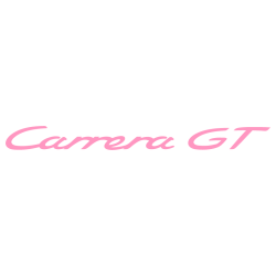 Sticker Porsche 911 Carrera GT en rose