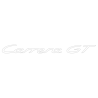 Sticker Porsche 911 Carrera GT en blanc mat