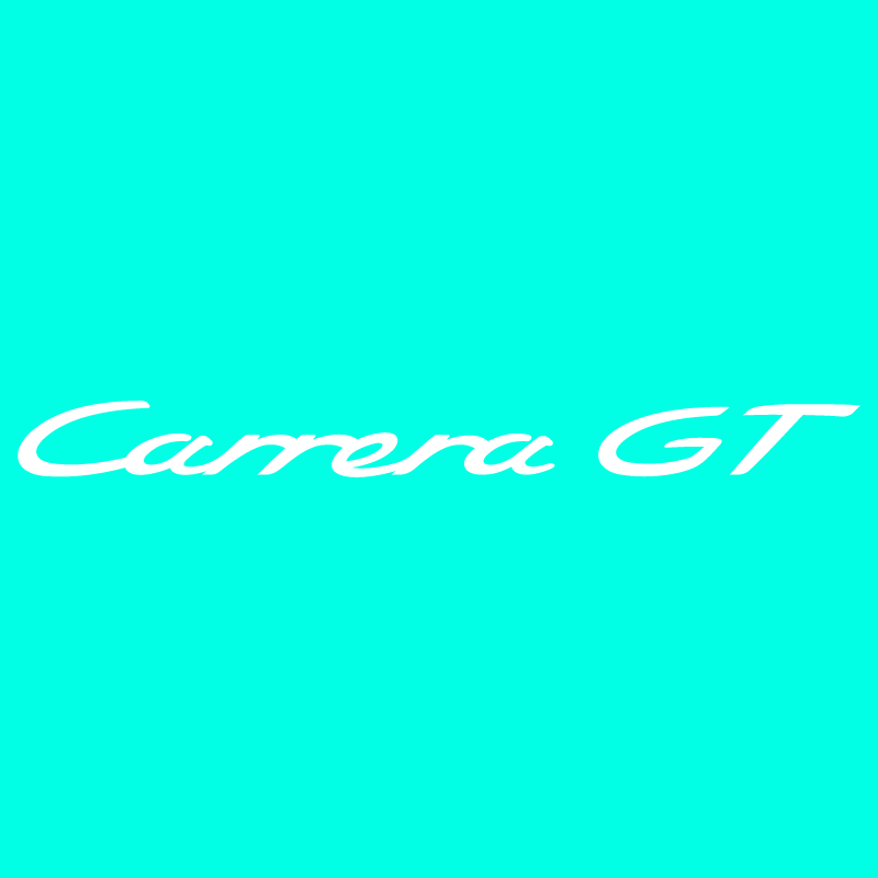 Sticker Porsche 911 Carrera GT en pochoir pour peinture