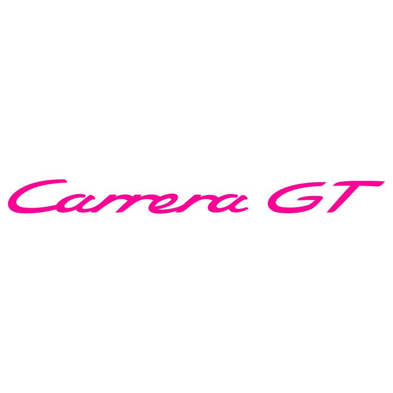 Sticker Porsche 911 Carrera GT en rose fluo