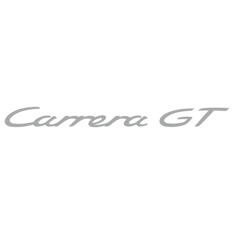 Sticker Porsche 911 Carrera GT en argent mat
