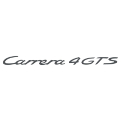 Sticker Porsche 911 Carrera 4 GTS en gris foncé