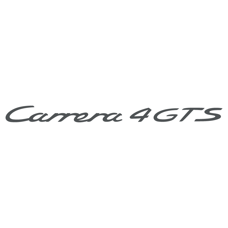 Sticker Porsche 911 Carrera 4 GTS en gris foncé