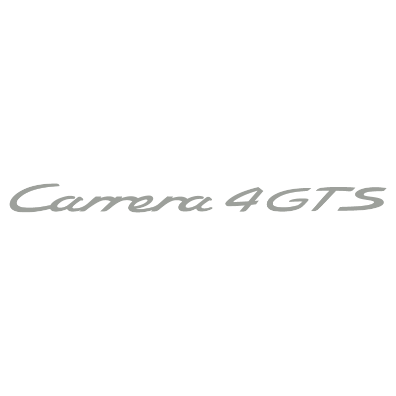 Sticker Porsche 911 Carrera 4 GTS en gris clair