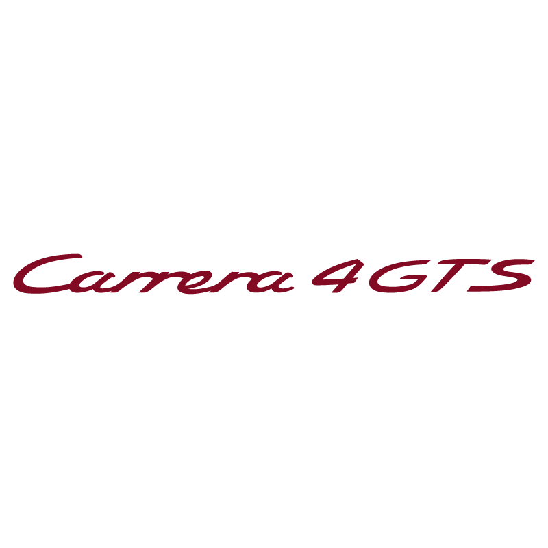 Sticker Porsche 911 Carrera 4 GTS en bordeaux