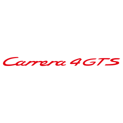 Sticker Porsche 911 Carrera 4 GTS en rouge