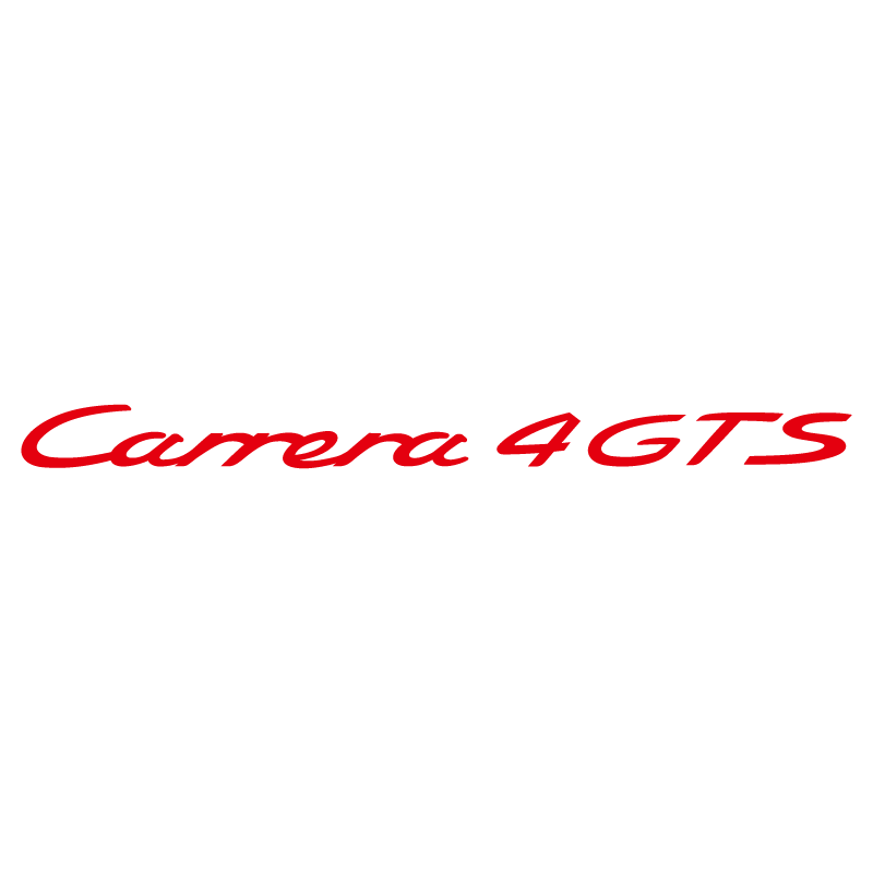Sticker Porsche 911 Carrera 4 GTS en rouge