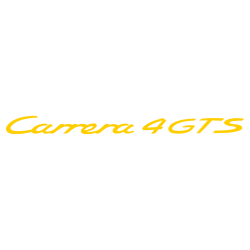 Sticker Porsche 911 Carrera 4 GTS en jaune