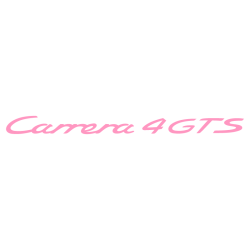 Sticker Porsche 911 Carrera 4 GTS en rose