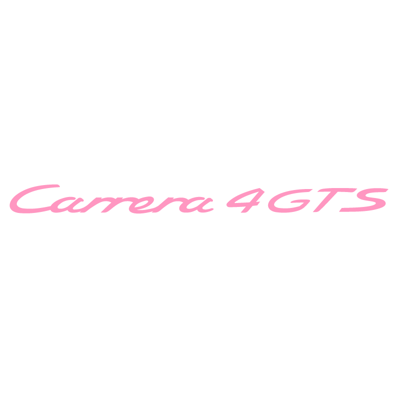 Sticker Porsche 911 Carrera 4 GTS en rose