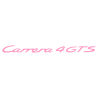 Sticker Porsche 911 Carrera 4 GTS en rose