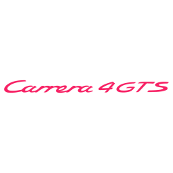 Sticker Porsche 911 Carrera 4 GTS en fuchsia
