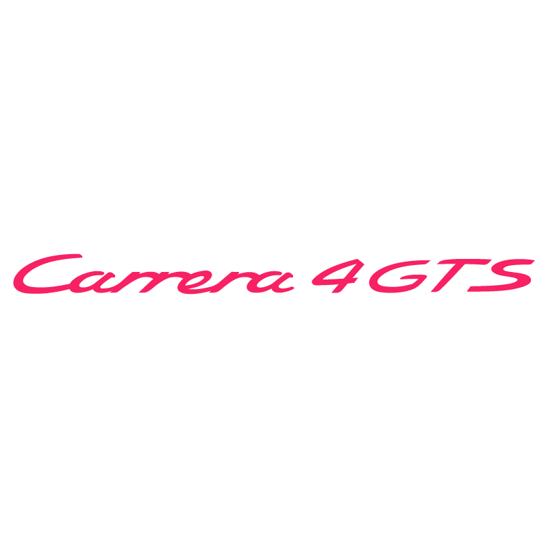 Sticker Porsche 911 Carrera 4 GTS en fuchsia