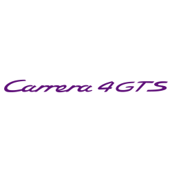 Sticker Porsche 911 Carrera 4 GTS en prune