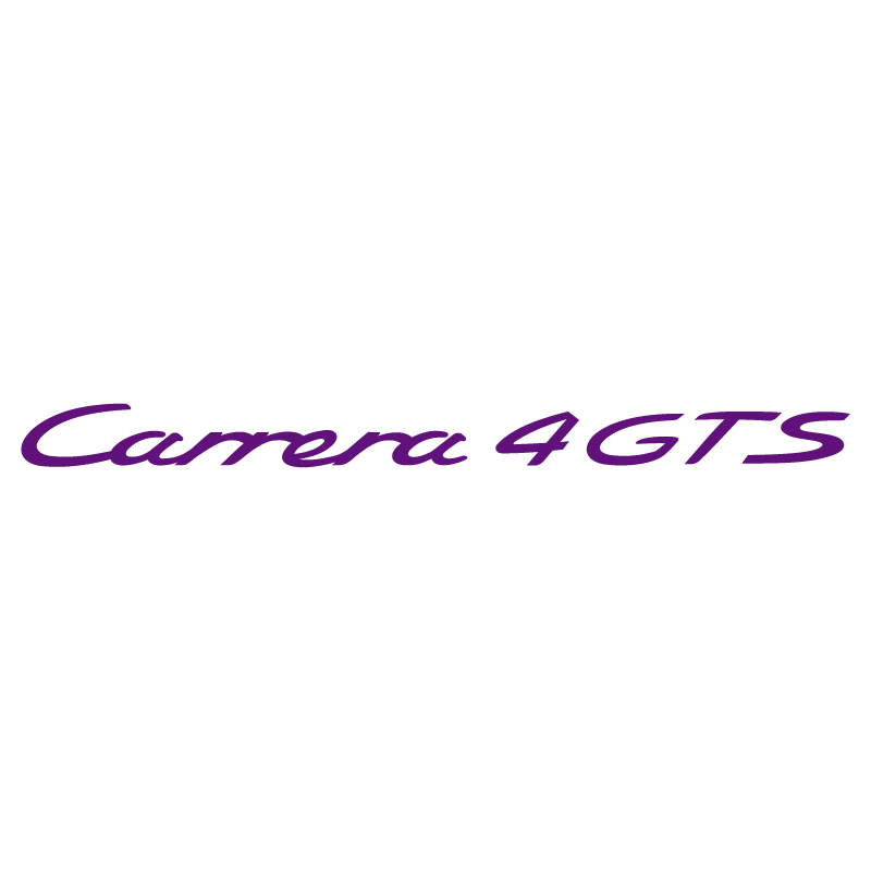 Sticker Porsche 911 Carrera 4 GTS en prune