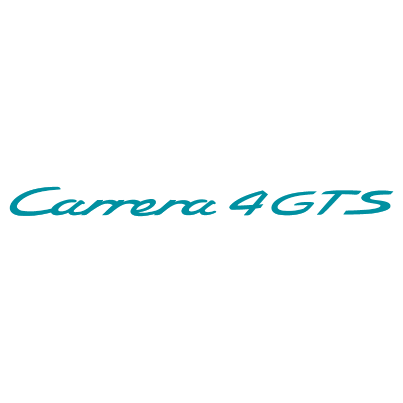 Sticker Porsche 911 Carrera 4 GTS en turquoise