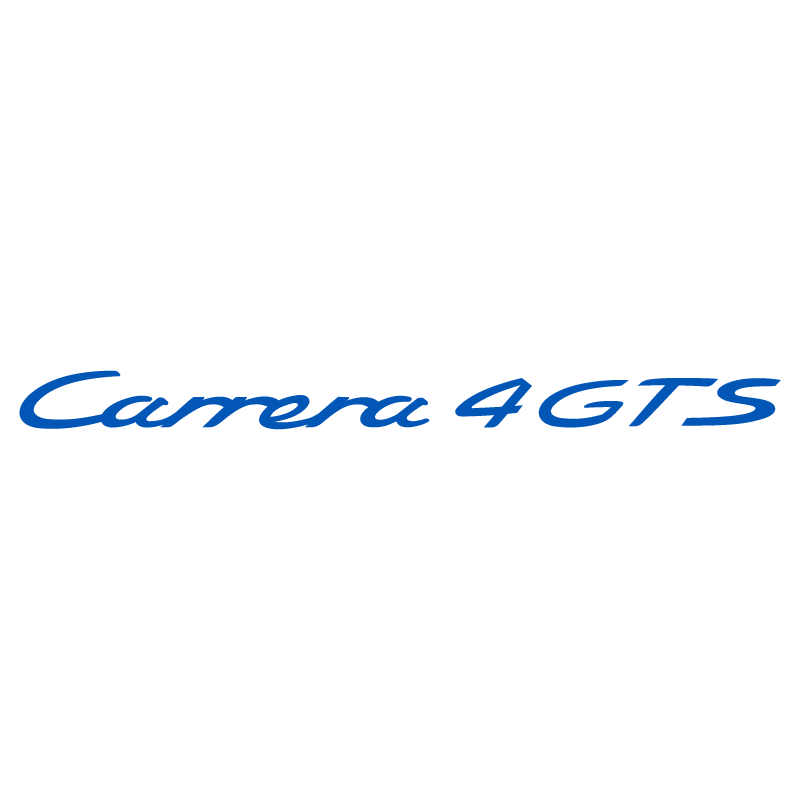 Sticker Porsche 911 Carrera 4 GTS en bleu